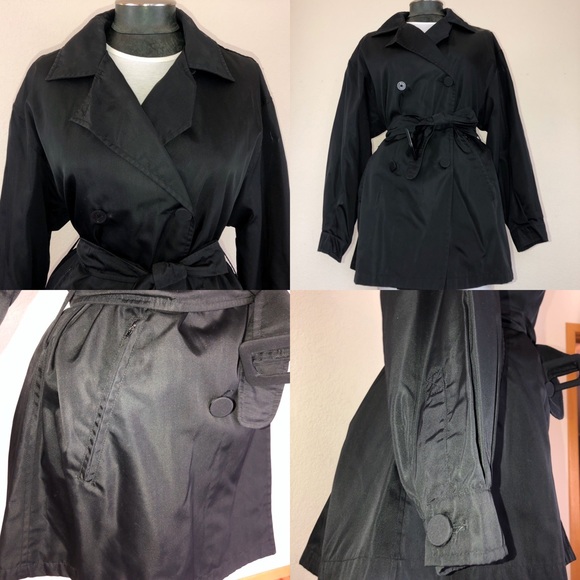 Prada 90’s Black Double-Breasted Belted Jacket - Picture 6 of 8